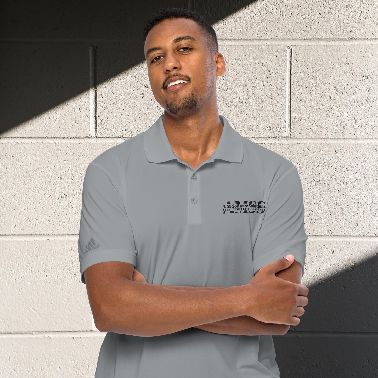 "AMSS" Adidas Premium Performance Polo Shirt