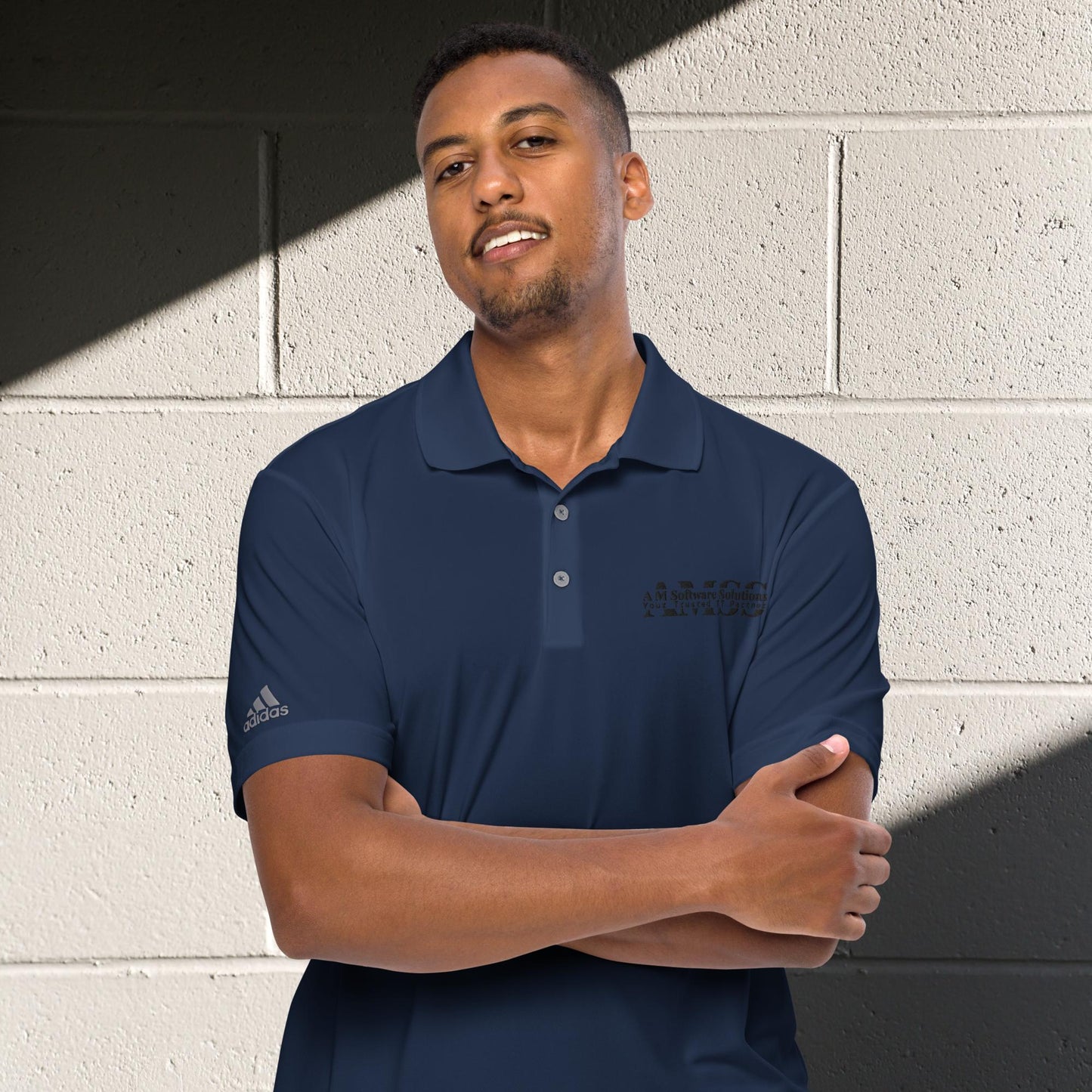 "AMSS" Adidas Premium Performance Polo Shirt
