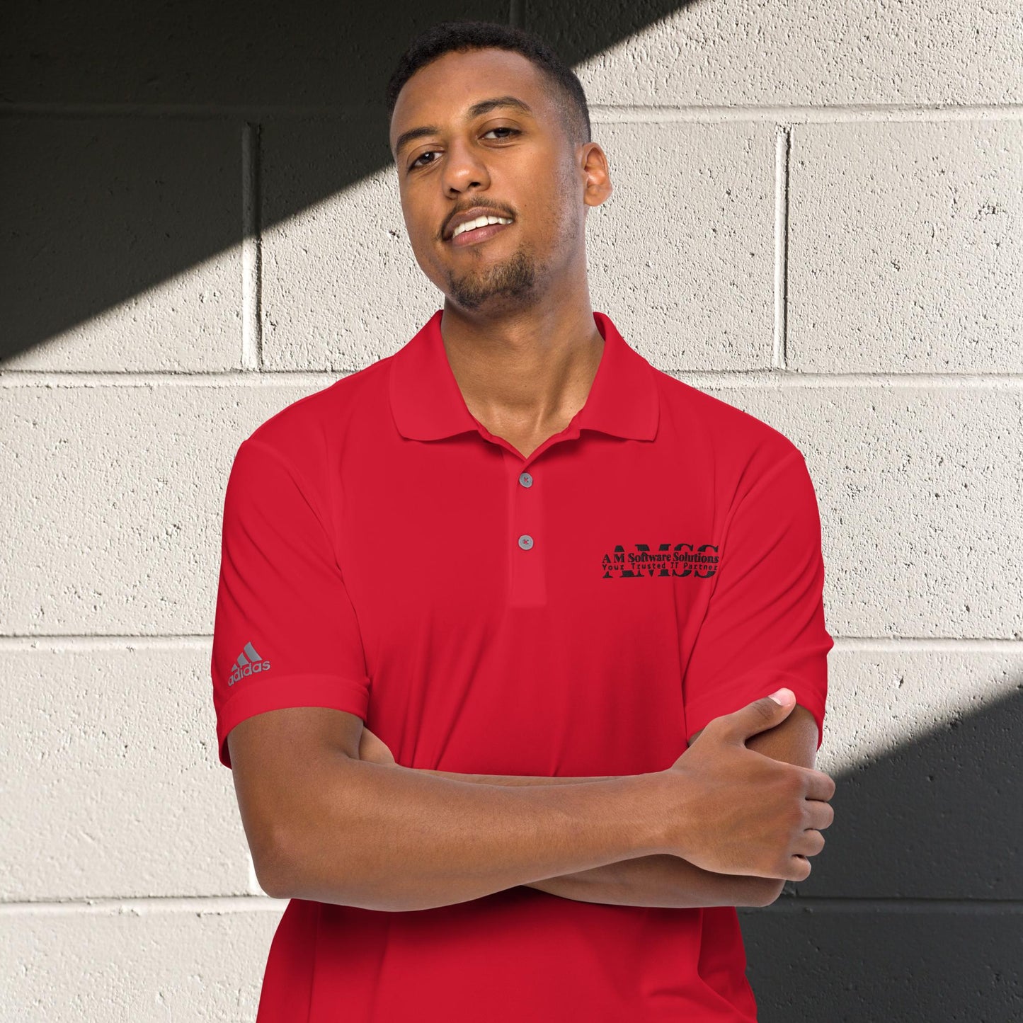 "AMSS" Adidas Premium Performance Polo Shirt