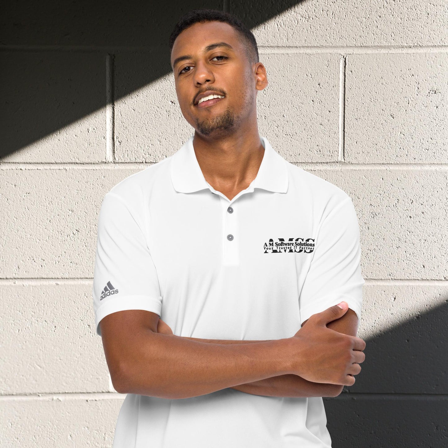 "AMSS" Adidas Premium Performance Polo Shirt