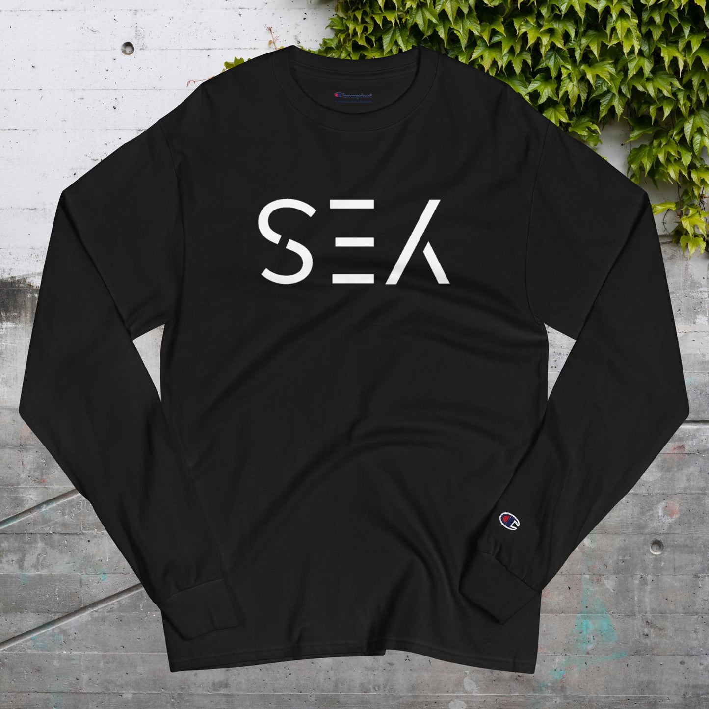 "YES Upside Down" Premium Champion Long Sleeve Shirt